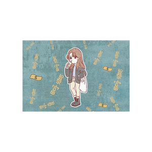 可裁剪卡通女孩入户门地垫门垫