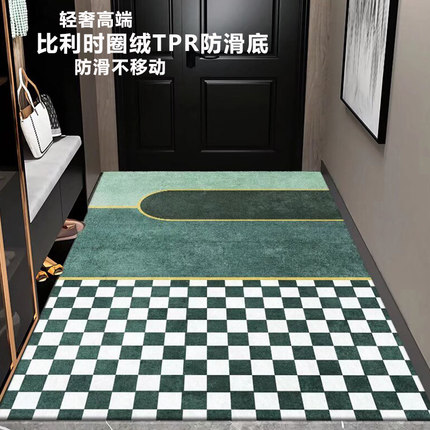 地毯门垫进门简约现代入户门地垫家用门口脚垫大门室内玄关轻奢风