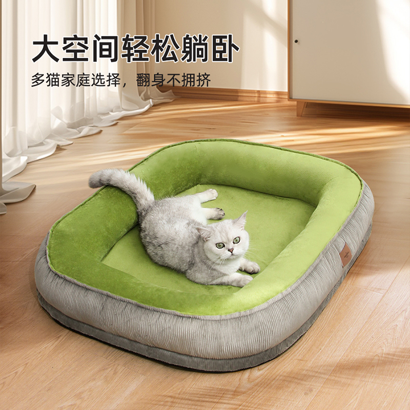 猫窝冬季保暖可拆洗猫咪睡觉垫子