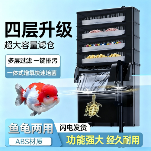 金利佳壁挂瀑布滤干湿分离