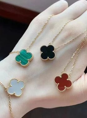 新款四叶草项链女配饰925银项链