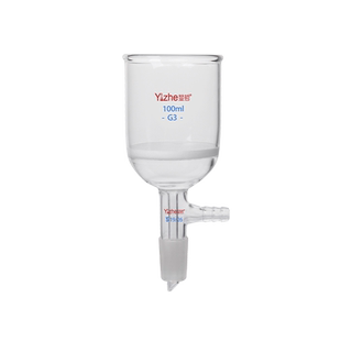 【翌哲】砂芯抽滤漏斗多孔玻板布氏抽滤漏斗玻璃板过滤漏斗30/40/60/100/250/500/10002000ml实验室抽滤装置