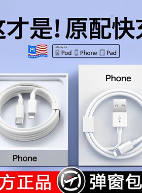 【三条装】适用苹果16数据线iPhone15promax充电器线14/13/12/11/XS/XR快充usb双typec手机45W平板ipad闪充