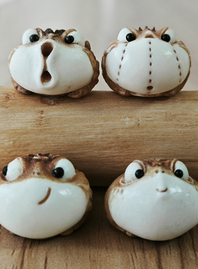 天然鹿角根付三足金蟾DIY文玩三通配饰品手机挂件汽车钥匙扣吊坠