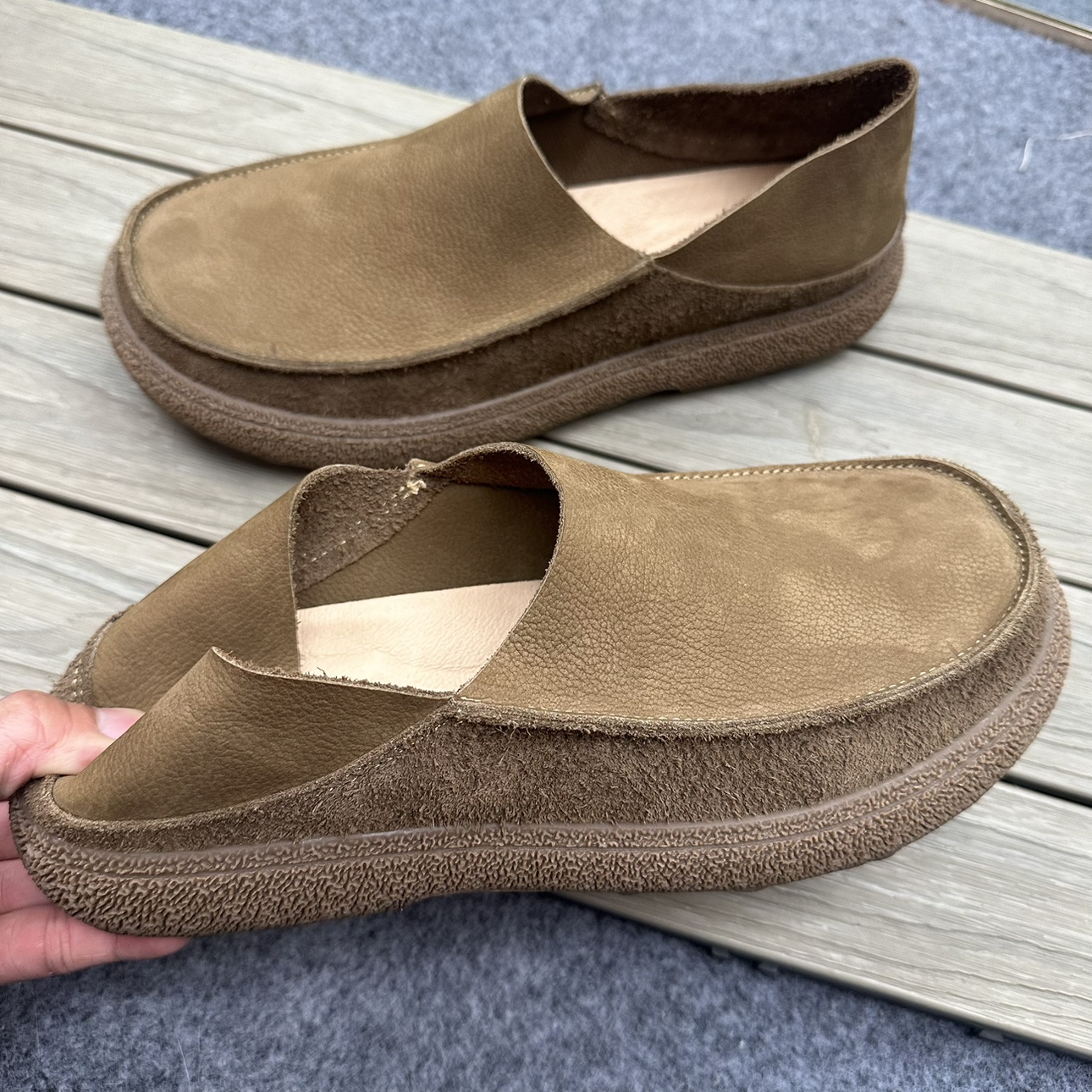 2025新款宽脚透气乐福鞋