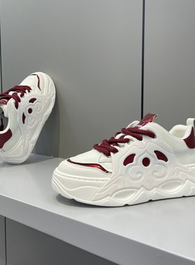 潮牌老爹鞋男2025冬季新款高级感韩版休闲百搭增高休闲运动男鞋