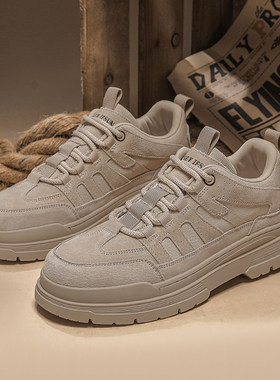 马丁靴男2025冬季新款韩版休闲厚底低帮英伦真皮时尚鞋子百搭男鞋