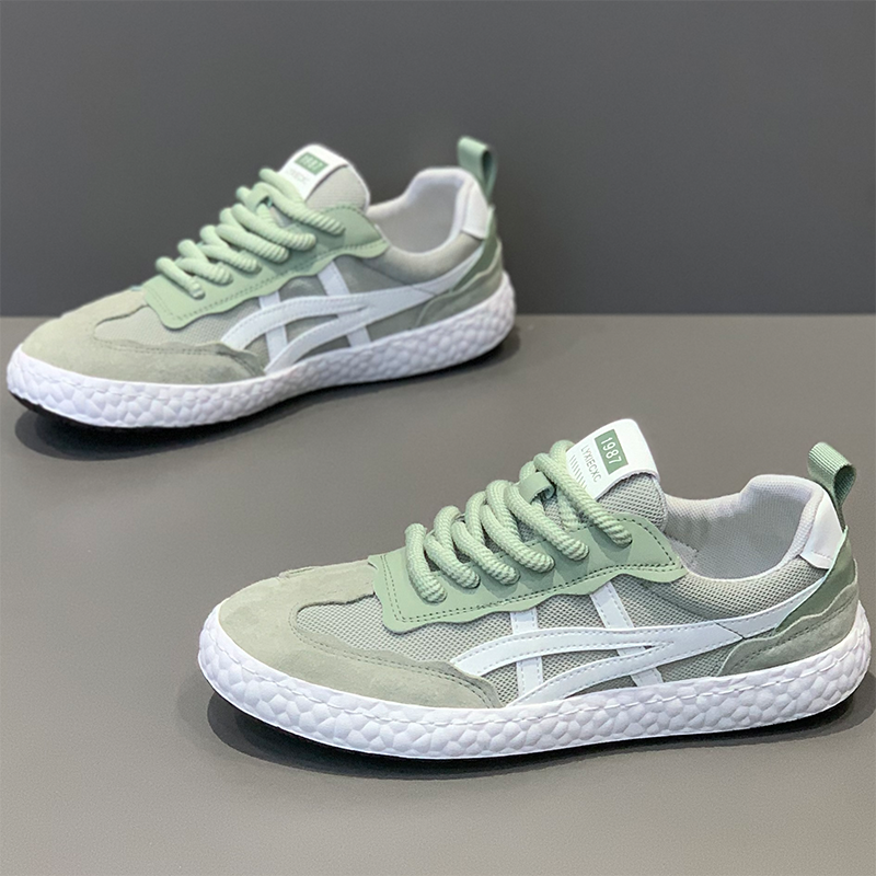 网面男鞋韩版休闲板鞋软底阿甘鞋