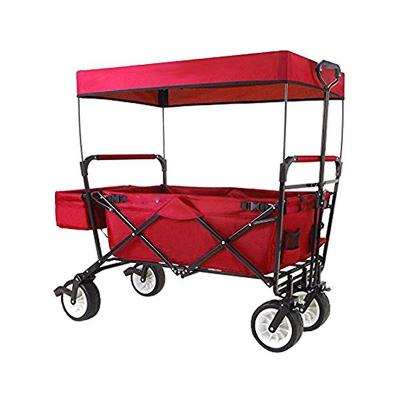 户外野营折叠车站立车现货购物z行李搬运沙滩钓鱼折叠轻便工具车