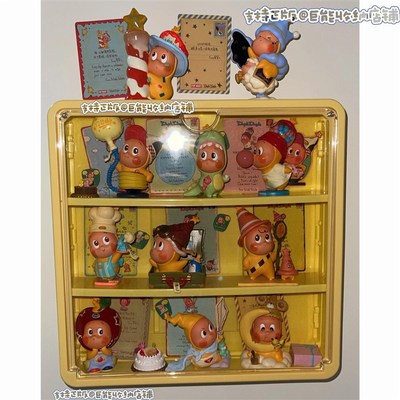 泡泡玛特123星星人壁挂盲盒手办C收纳柜展示架卡片端盒透明防尘盒