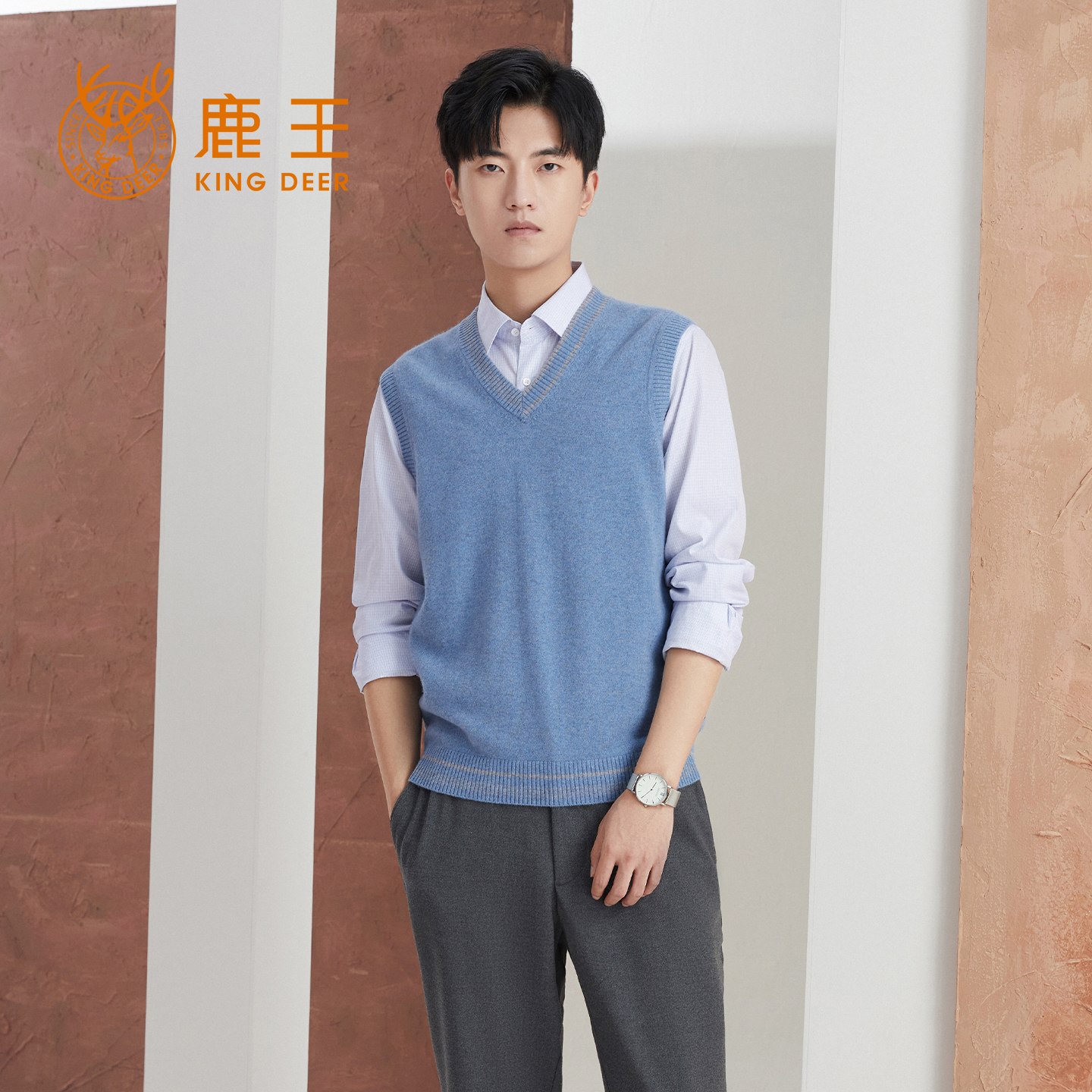 鹿王羊绒衫男时尚百搭秋冬新款