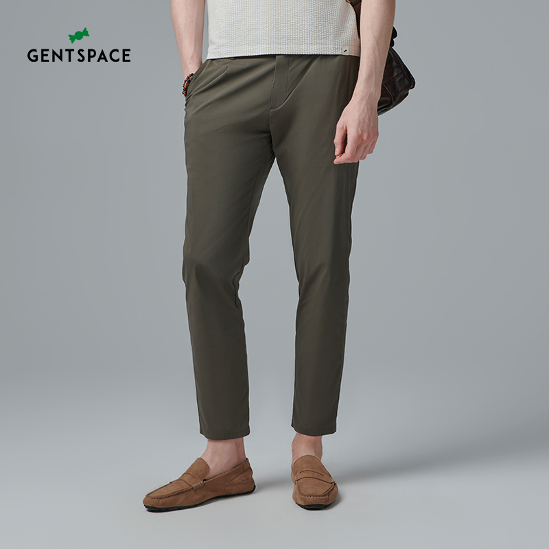 GENTSPACE春夏九分休闲裤男士