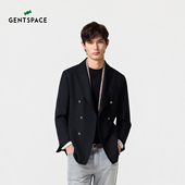 西服外套 斜纹肌理羊毛混纺单西男士 GENTSPACE26年春季 新品