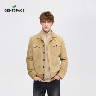 外套 羊皮皮衣男士 GENTSPACE2025年秋冬新品 都市时尚