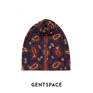 GENTSPACE秋冬新品深红色绵羊毛围巾