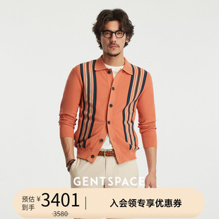 GENTSPACE Wander系列 2024春夏新品 City 针织外套竖条纹肌理