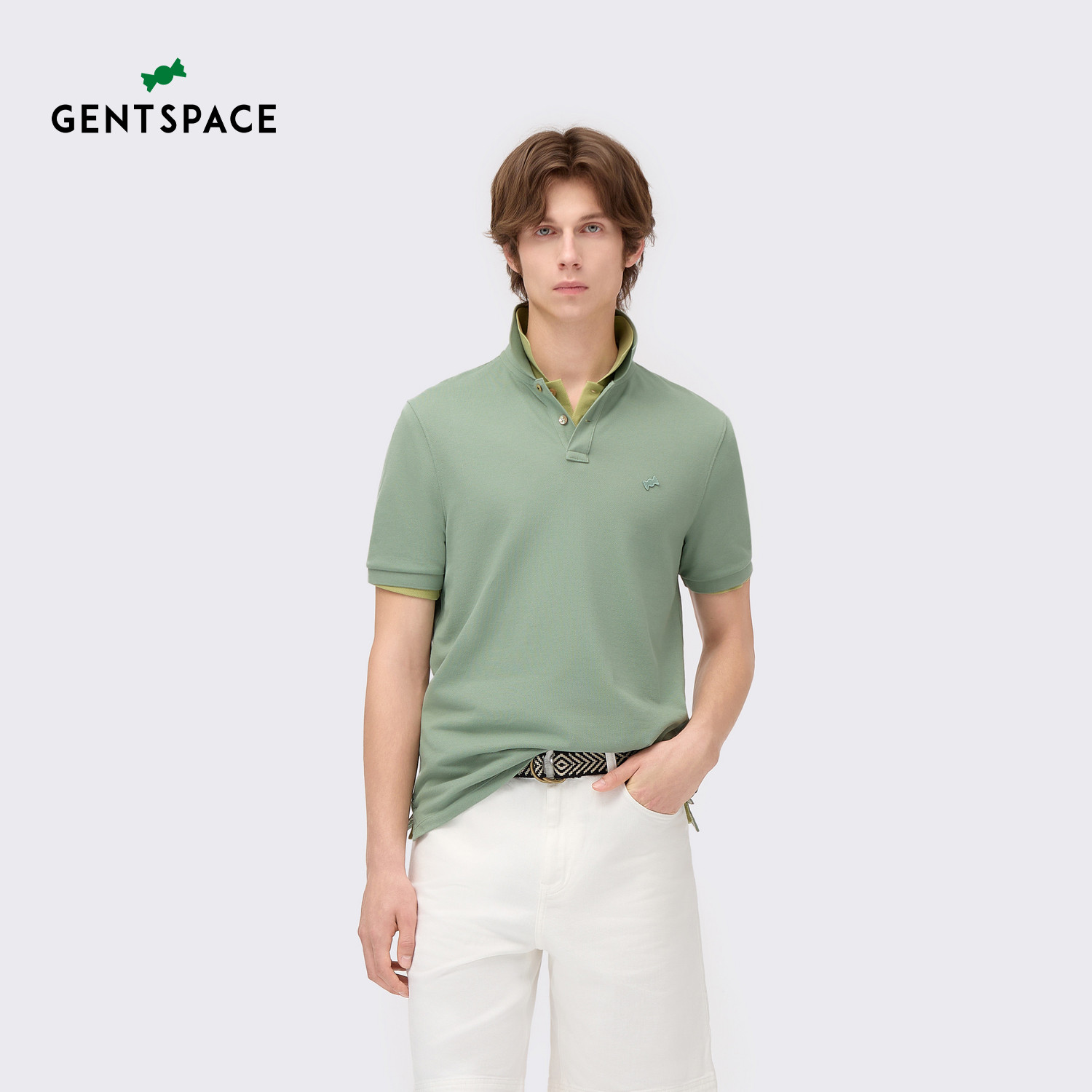 GENTSPACE春夏新品都市时尚通勤休闲舒适男士短袖POLO衫