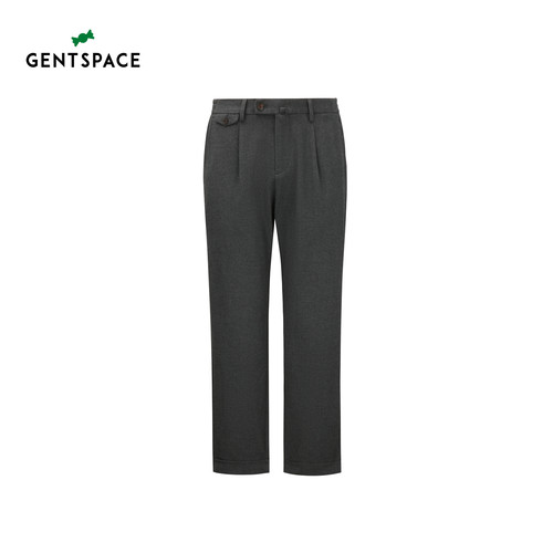 GENTSPACE 2025秋冬新品时尚都市男士深灰休闲裤