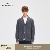 新品 时尚 休闲宽松廓形针织衫 GENTSPACE2025秋季 上衣男款
