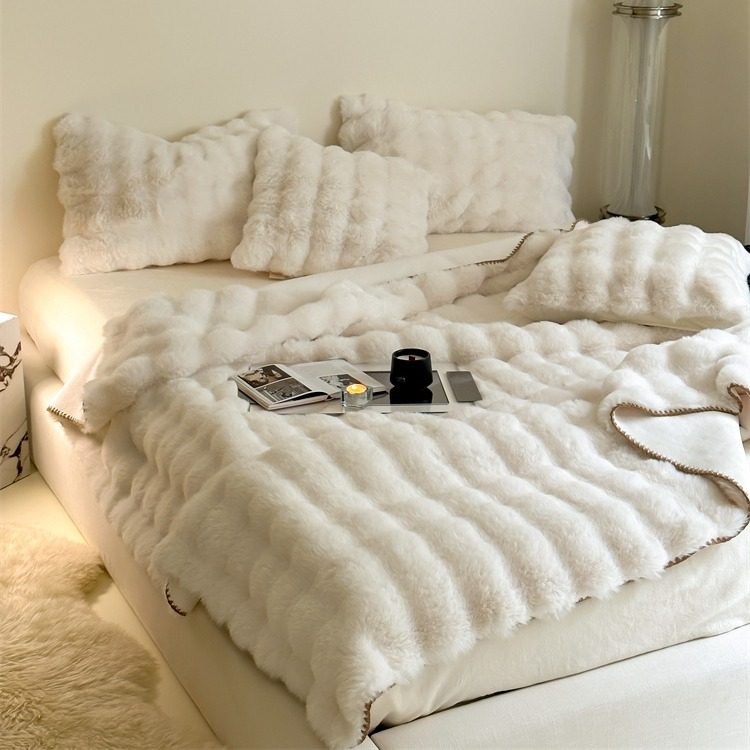氛围感轻奢加厚托斯卡纳仿皮草绒毯子单人午睡毯沙发盖毯学生毛毯,床上用品,休闲毯/毛毯/绒毯,淘宝优惠券,粉丝福利购,淘宝优惠卷