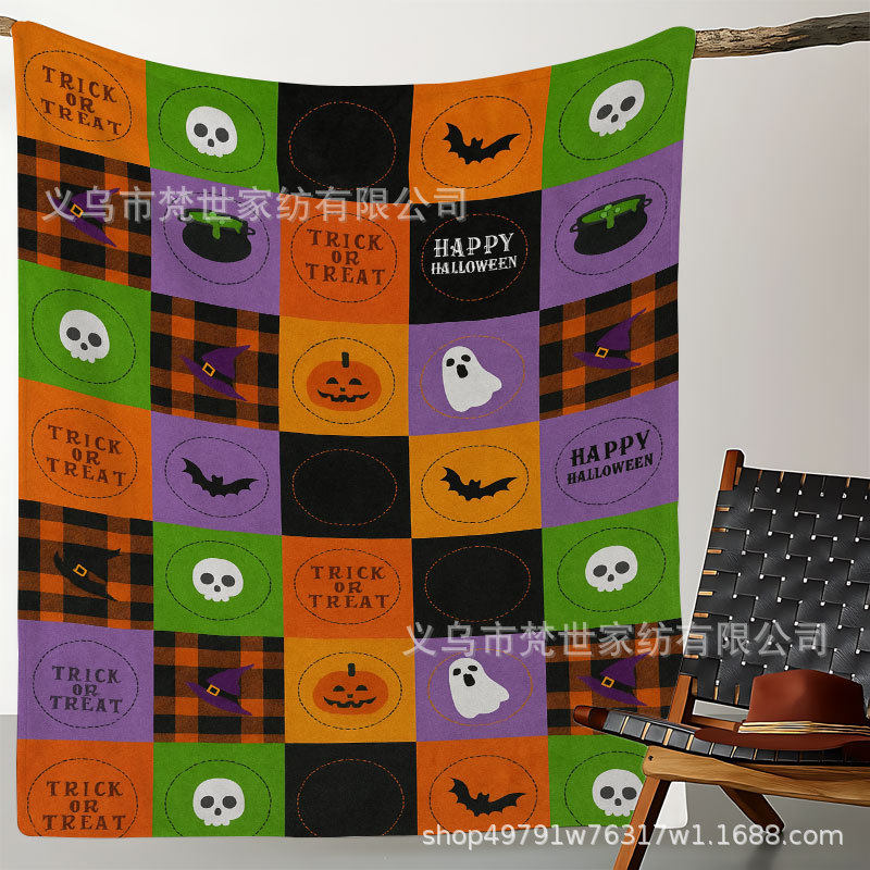 法兰绒毛毯万圣节卡通幽灵节日氛围沙发毯盖毯午睡毯外贸货源,床上用品,休闲毯/毛毯/绒毯,淘宝优惠券,粉丝福利购,淘宝优惠卷