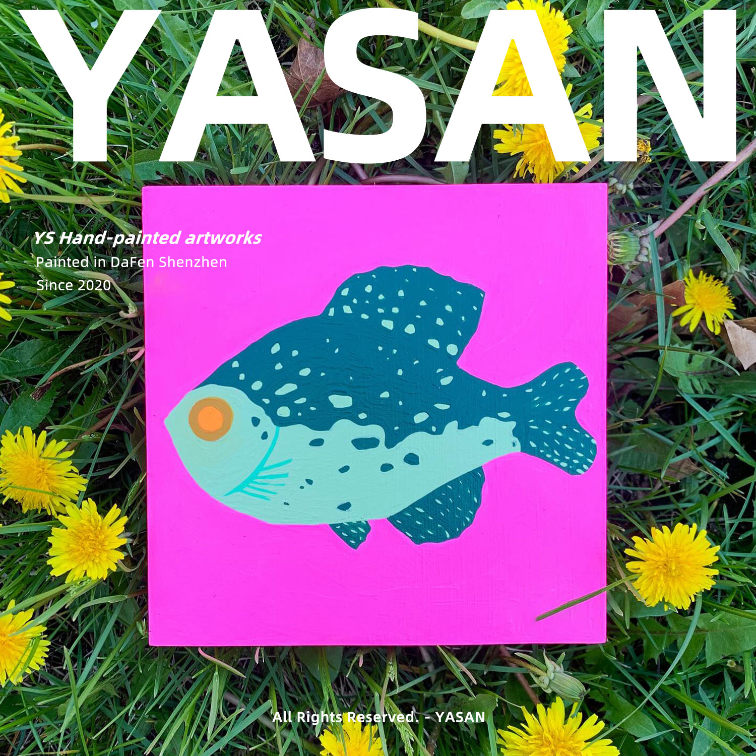 YASAN 波普风动物油画卧室床头装饰画小众多巴胺玄关走廊过道挂画图片