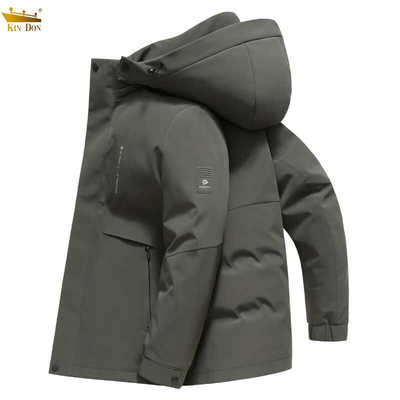 金盾可拆卸高端商务休闲羽绒服