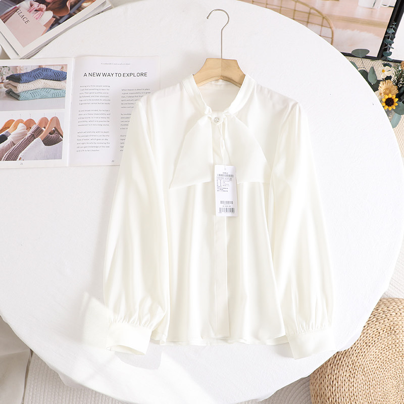 时尚气质法式优雅白色衬衫