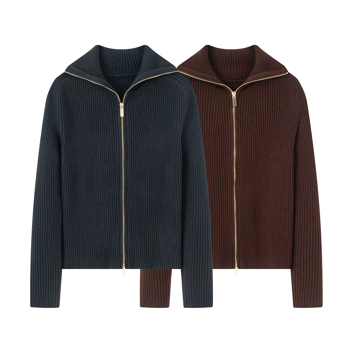 2025冬季新款半精纺羊毛针织开衫