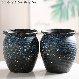 多肉法师盆高款大号多肉花盆多肉植物花盆陶瓷花盆高大口径