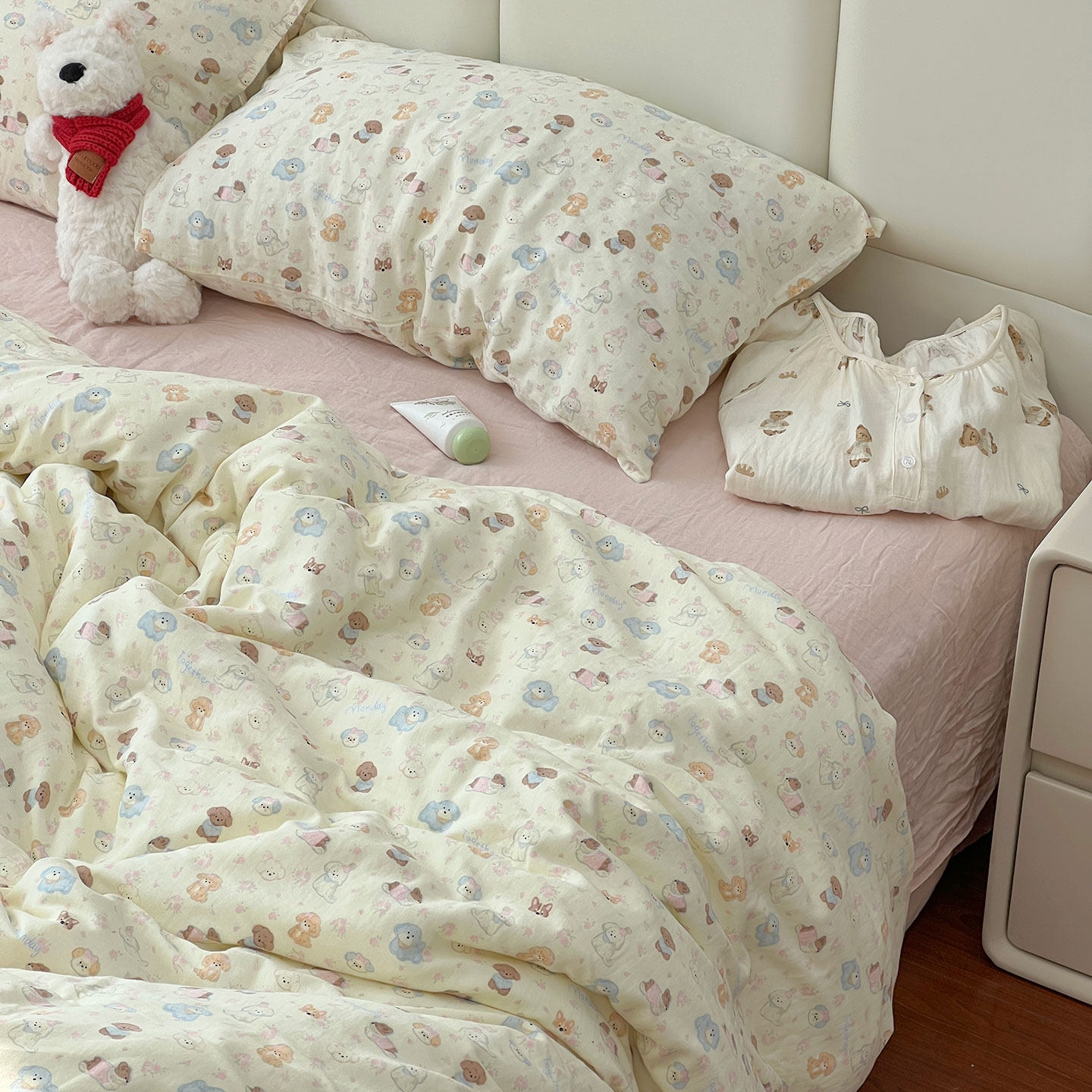 a类全棉双层纱四件套100纯棉纱布单独被套床单学生宿舍床上三件套,床上用品,床品套件/四件套/多件套,淘宝优惠券,粉丝福利购,淘宝优惠卷