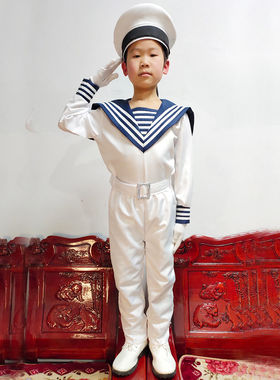 男女通用儿童海军水手服套装