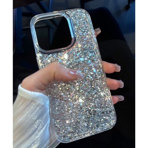 适用苹果手机壳闪粉新款