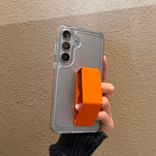 适用三星Galaxy手机壳S25防摔s24新款ultra保护套5G外壳U透明+防丢case十指环支架s23手机套samsung