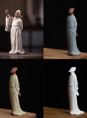 刺身摆盘李白艺术摆件餐厅