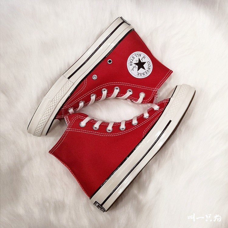 converse匡威1970s圣诞红经典款高帮男女情侣红色帆布鞋164944c