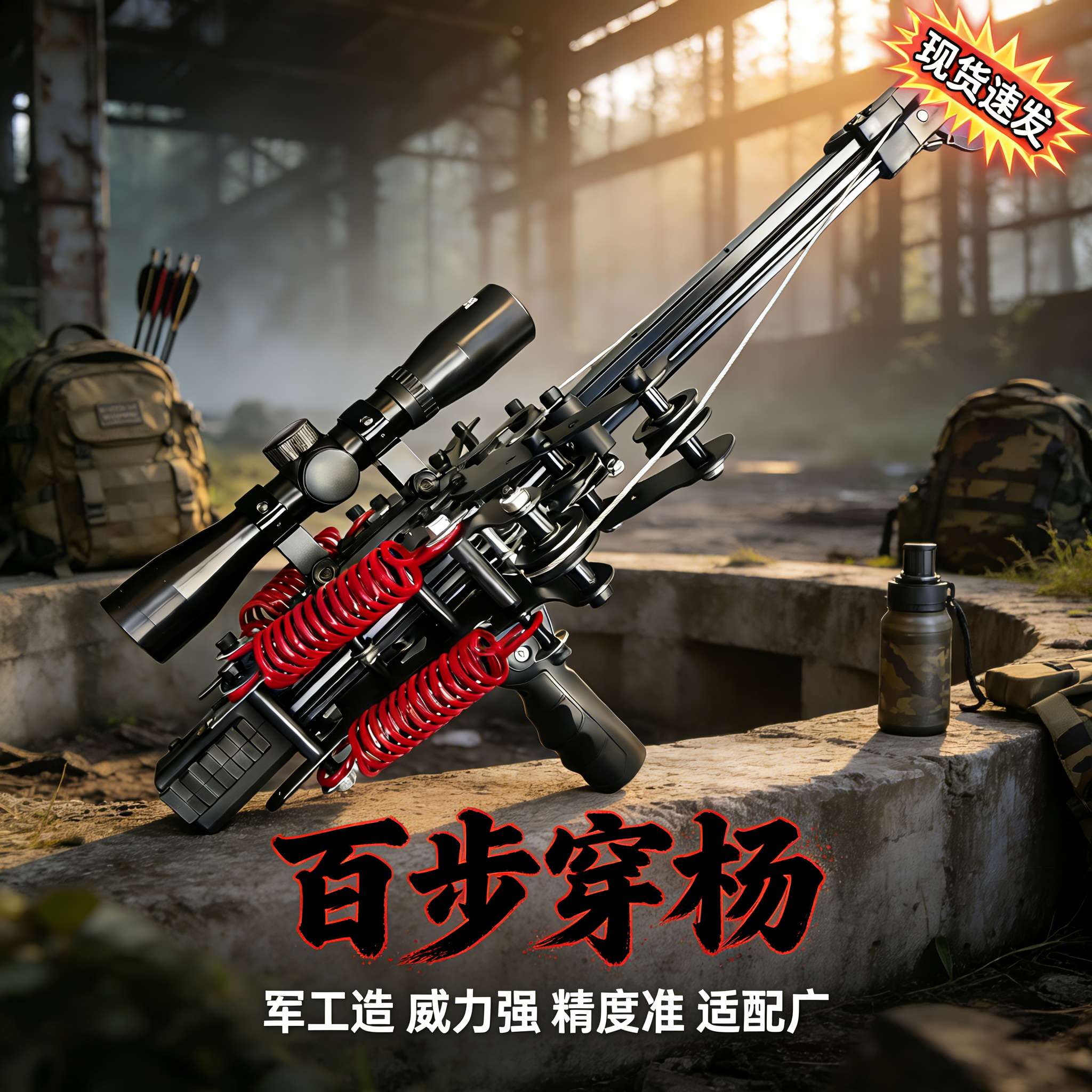 毒蛇复合弓2026新款连发50瞄准户外弓弩枪高精度成年人专用三用弓
