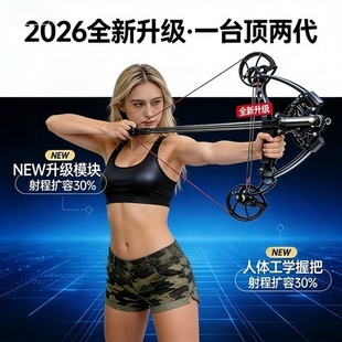 2026新款蝙蝠复合弓激光瞄准40连发成人户外专用超大威力超远射程
