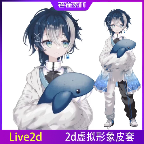 2d虚拟形象成品皮套小电人