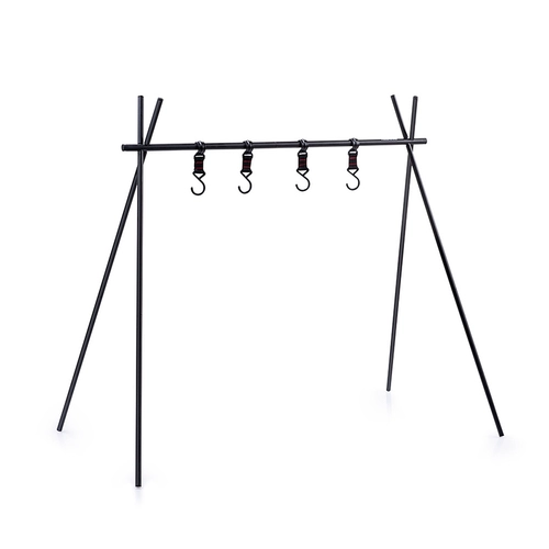 Дорожная портативная металлическая складная угловая рама для кемпинга, посуда, алюминиевый сплав