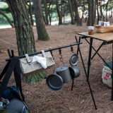 Дорожная портативная металлическая складная угловая рама для кемпинга, посуда, алюминиевый сплав