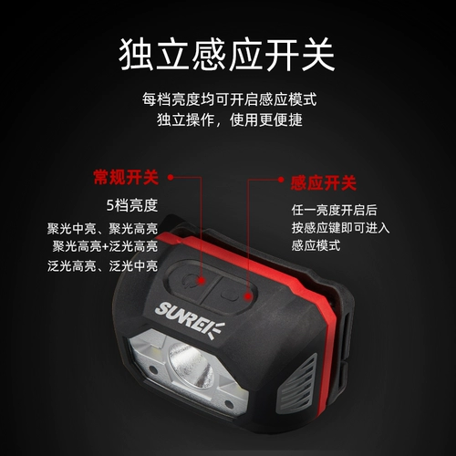 Люксовый дорожный портативный индукционный фонарь, внедорожный светильник подходит для пеших прогулок для кемпинга