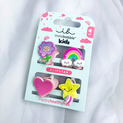 德国原创invisibobble高级儿童系列彩虹的微笑小发夹头饰女生款