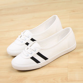 百搭透气休闲板鞋 人本浅口帆布鞋 潮 韩版 学生小白鞋 女2025新款 夏款