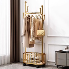 衣帽架落地卧室挂衣架可移动衣服置物架网红轻奢家用室内晾衣架子