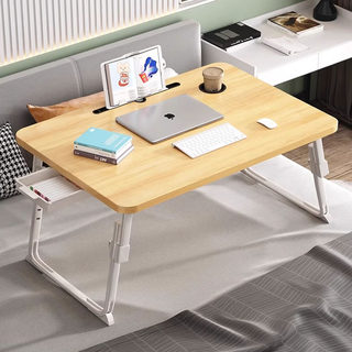 简约小桌子宿舍电脑桌可升降床上吃饭桌可折叠桌餐桌家用卧室床上