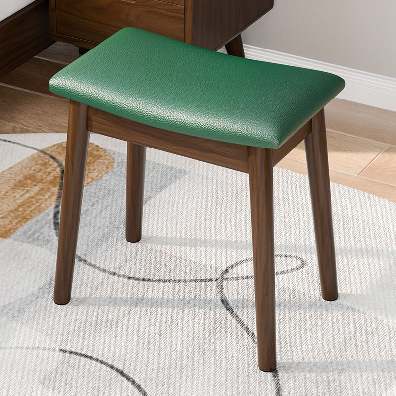 家用化妆凳子女生卧室化妆台椅子网红化妆椅矮凳方板凳实木马鞍凳