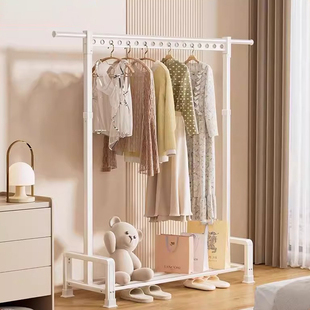 挂衣架家用落地房间衣帽架可移动客厅阳台晒衣置物架室内外晾衣架