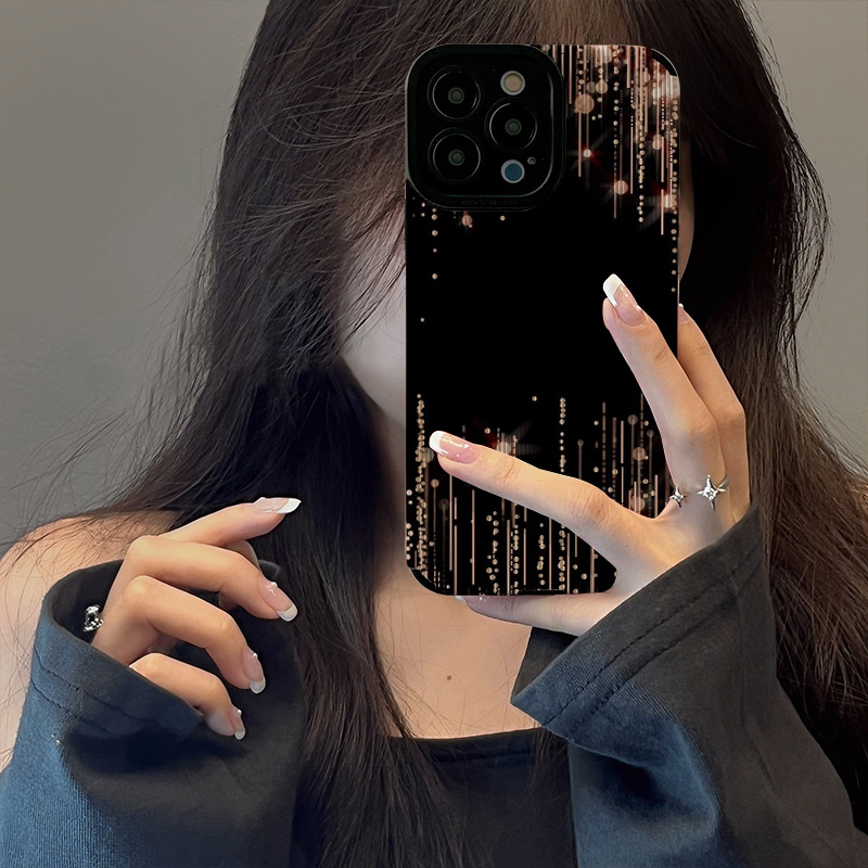 金色流星适用于苹果15手机壳