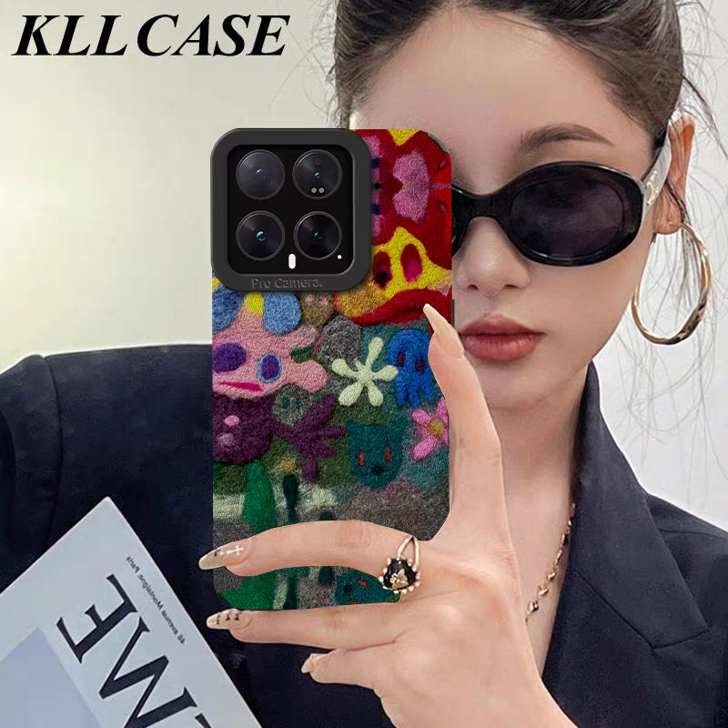 彩色艺术抽象适用小米17promax手机壳15ultra新款14pro女款13高级感12s硅胶全包防摔12x个性创意11青春版10T